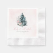 Pink Christmas tree Baby its cold outside Servet (Voorkant)