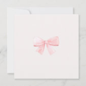 Pink Christmas Window Baby Shower Watercolor Bedankkaart (Achterkant)