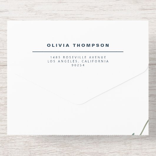 Pink Chrysanthemum Botanical Wedding All In One Uitnodiging (Achterzijde)