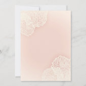 Pink Chrysanthemum Floral Rehearings Uitnodiging (Achterkant)