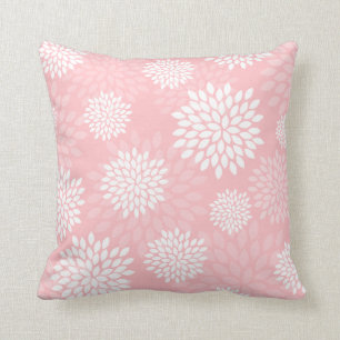 Pink Chrysanthemums Floral Pattern Kussen