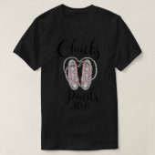 Pink Chucks Heart Shaped Pearls Valentine Chucks A T-shirt (Design voorkant)