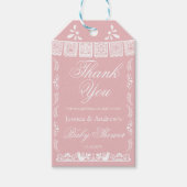 Pink Cielito Lindo Mexican Baby Shower Gift Cadeaulabel (Voorkant)