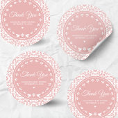 Pink Cielito Lindo Papel Picado Baby Shower Ronde Sticker