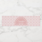 Pink Cielito Lindo Papel Picado Baby Shower Waterfles Etiket (Enkel label)