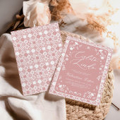 Pink Cielito Lindo Talavera Baby Shower Kaart