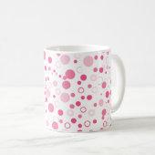 Pink Circles Mok – Leuk en modern design (Voorkant rechts)