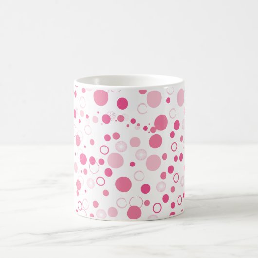 Pink Circles Mok – Leuk en modern design (Center)