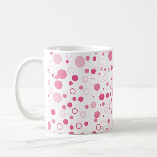 Pink Circles Mok – Leuk en modern design (Links)