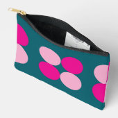 Pink Circles on Green Small Etui (Open)