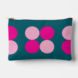 Pink Circles on Green Small Etui