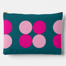 Pink Circles on Green Small Etui