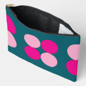 Pink Circles on Green Small Etui (Open)