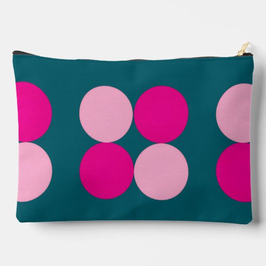 Pink Circles on Green Small Etui (Achterkant)