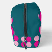 Pink Circles on Green Toilettasje (Rechts)