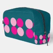 Pink Circles on Green Toilettasje (Rechterhoek)