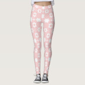 Pink Circles Pattern Leggings (Voorkant)