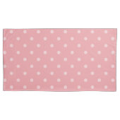Pink Circles Pattern Pair Of Pillowcases Kussensloop (Voorkant-Links)