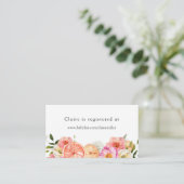 Pink Citrus Flowers Baby shower Registry Informatiekaartje (Staand voorkant)