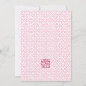 Pink Citrus Main Squeeze Girl's 1st Birthday Party Kaart (Achterkant)