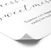 Pink Citrus Raad het Sweet Mess Baby shower teken Poster (Hoek)