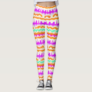 Pink City Urban Mural Graffiti Street Art Patroon Leggings