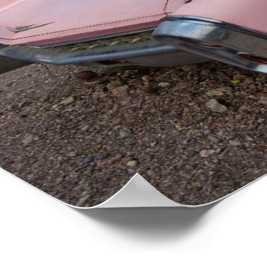 PINK CLASSIC CADDY CAR POSTER (Hoek)