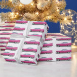 PINK CLASSIC CAR CADDY CHRISTMAS WRAPPINGPAPIER CADEAUPAPIER<br><div class="desc">PINK CADDY WRAPPER PAPIER</div>