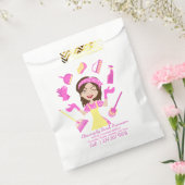 Pink Cleaning Housekeeper Lady Cartoon Bedankzakje (Gezegeld)