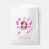 Pink Cleaning Housekeeper Lady Cartoon Bedankzakje (Voorkant)