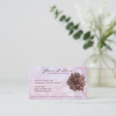 Pink Cleaning Services Visitekaartjes (Staand voorkant)