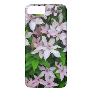 Pink Clematis Floral Phone Case