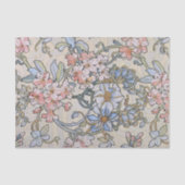 Pink Clematis Vine Alphonse Mucha Tissuepapier (Voorkant)