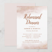 Pink Cloud bruiloft repetitie diner Kaart (Voorkant / Achterkant)