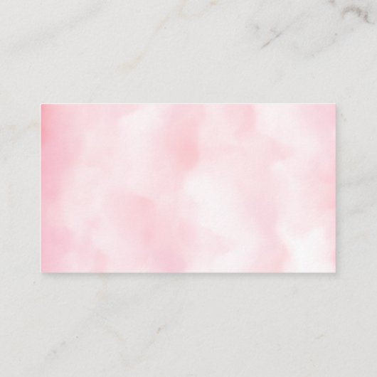 Pink Cloud Negen Baby shower Boeken voor Baby Informatiekaartje (Achterkant)