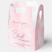 Pink Cloud Nine Baby shower Bedankdoosjes (Geopend)