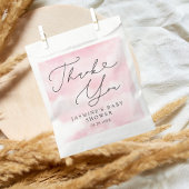 Pink Cloud Nine Baby shower Bedankzakje