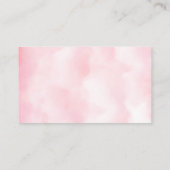 Pink Cloud Nine Baby shower Enclosure Kaart (Achterkant)