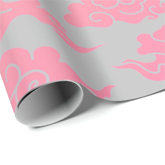 PINK CLOUD-PATROON VOOR Wrappen Cadeaupapier (Rol Hoek)