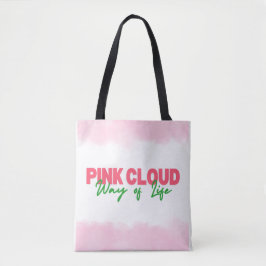 Pink Cloud Way of Life Canvas tas Sober Living