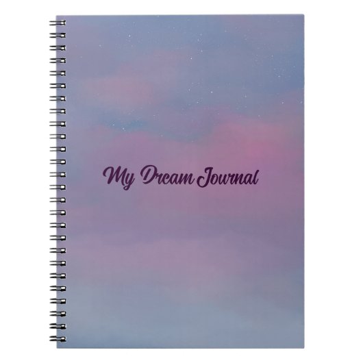 Pink Clouds and Stars Dream Journal-Notitieboek Notitieboek (Voorkant)