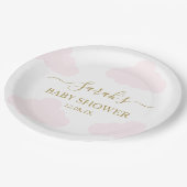 Pink Clouds Baby shower Meisje Papieren Bordje (Gekanteld)