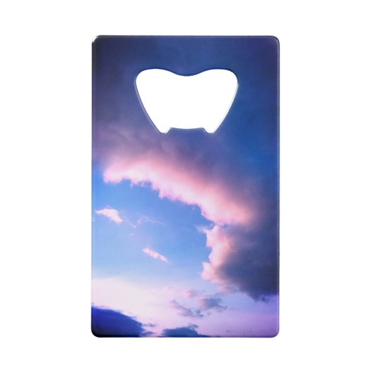 Pink clouds creditkaart flessenopener (Achterkant)