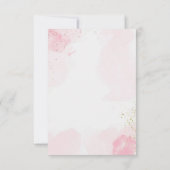 Pink Clouds It's a Girl Baby Shower Thank You Card Bedankkaart (Achterkant)