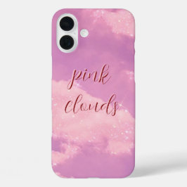 Pink Clouds Monogrammed Hoesje - Mate iPhone
