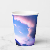 Pink clouds papieren bekers (Achterkant)