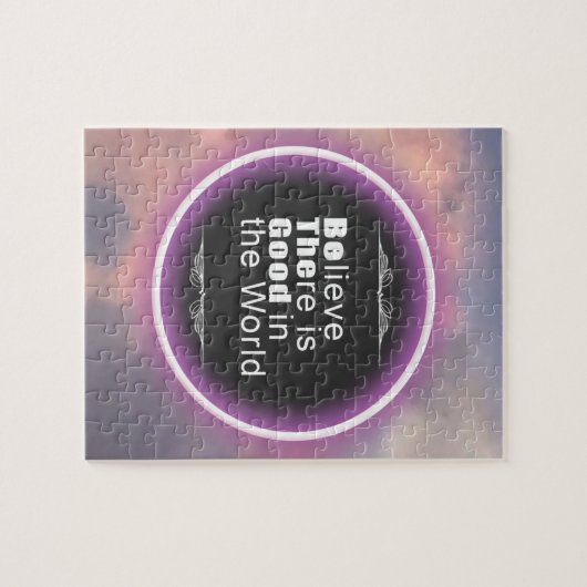 Pink Clouds Quote Legpuzzel (Horizontaal)