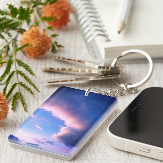 Pink clouds sleutelhanger (Voorkant Rechts)