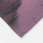Pink Cloudy Sky Fleece Deken (Hoek)