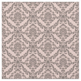 Pink & Cocoa Damask Stof